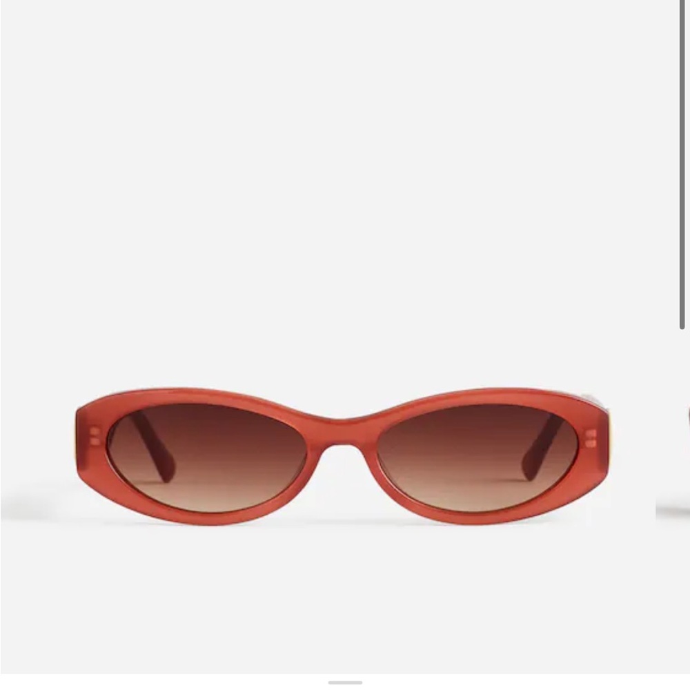 Madewell Red Oval Sunglasses